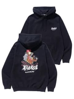 る*ん様 XLARGE グラフィックパーカー ブラックのサムネイル