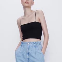 ZARA クロップド丈キャミソールのサムネイル