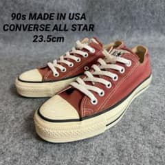 USA製】90s コンバース オールスター 23.5cm 赤 レッド フェード
