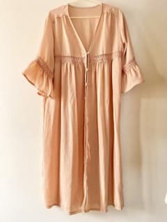 PEACH JOHN ピーチジョン　ピンク シアー ロングシャツ　ワンピースのサムネイル