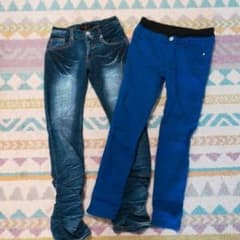 ひめすけ様専用★スキニー　デニム 　ジーンズ　まとめ　160のサムネイル