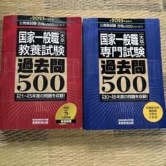 国家一般職 教養・専門試験 過去問500 2025年度版 2冊セットのサムネイル