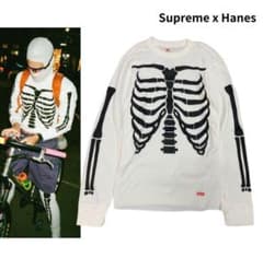 H*式様 Supreme Hanes Bones Thermal Crew 骨のサムネイル