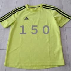 adidas 蛍光イエロー Tシャツ 150 - メルカリ
