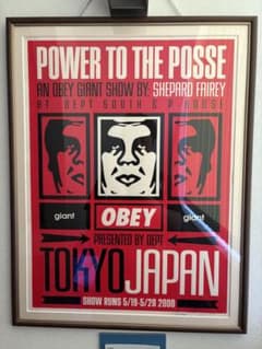 OBEY GIANT Shepard Fairey ポスター 額装のサムネイル