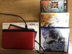 ニンテンドー3DS LL レッド×ブラック ウルトラムーン サン (おまけ付き)のサムネイル