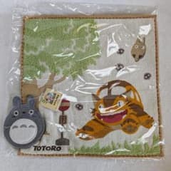 [Brand New] My Neighbor Totoro Bus Stop Mini Towel Ghibli Totoro Handkerchief