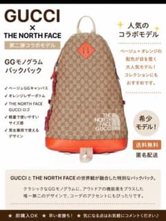 グッチ ノースフェイス GGモノグラム バックパック リュック 第二弾コラボ グッチ ノースフェイス GGモノグラム バックパック リュック 第二弾