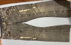 トルネード　ダメージ加工 パネル切り替え デニムパンツのサムネイル