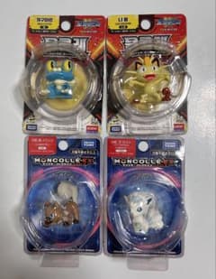 モンコレ廃盤未使用品4体セットケロマツ　ニャース　エクストラ　アローラロコン モンコレ廃盤未使用品4体セットケロマツ ニャース エクストラ アローラ