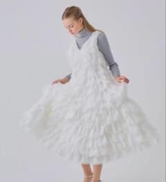 treat ürself angel wings long dress 白 - メルカリ