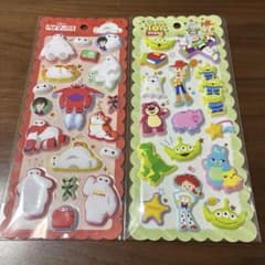 《正規品》ベイマックス トイストーリー もちもちマシュマロシール　2枚のサムネイル