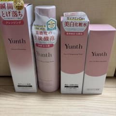 ✨【新品未開封】Yunth クレンジング 化粧水 クリーム 3点セット Yunth スキンケア4点セット クレンジング 洗顔 化粧水 乳液 - メルカリ