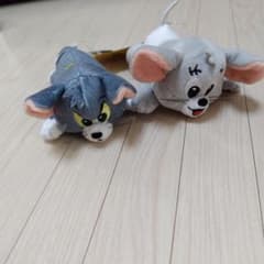 トムとジェリー　トム　タフィー　寝そべり　ぬいぐるみ