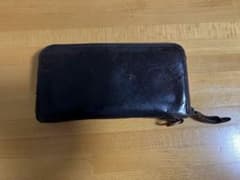 CORBO ダークブラウン レザー 長財布のサムネイル