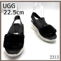 UGG シルバーレイク　サンダル 22㎝ UGG アグ SILVERLAKE シルバーレイク サンダル ブラック 厚底 - メルカリ