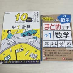 10分間 中1 計算 & 数学 まとめ上手のサムネイル