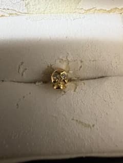 ROYAL ORDER ロイヤルオーダー 14k ゴールド スカルピアス ダイヤ