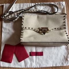 VALENTINO ロックスダッズ ショルダーバッグ　白のサムネイル