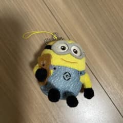 미니언 봉제인형 데님 오버올