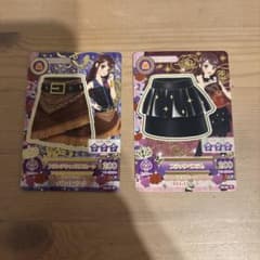 アイカツ フリンジキャメルスカート ブラックペプラム 2枚セットのサムネイル