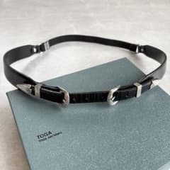 TOGA ARCHIVES Double buckle narrow belt - メルカリ