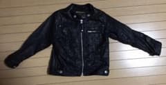子供服　ジャンクストアー　110センチ　革ジャン　ライダース　ジャケット　レザーのサムネイル