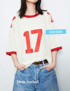 INSCRIRE☆アンスクリア／ウールメッシュ フットボールTシャツ - メルカリ
