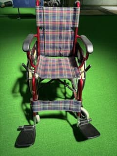 A&A 介助用車椅子 チェック柄のサムネイル