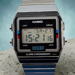 【稼働品】CASIOカシオ A156W 豆電球ライト　ヴィンテージ 電池交換済】CASIO カシオ A156W 豆電球ライト ヴィンテージ 腕時計