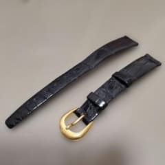 TIFFANY & CO. ブラック レザー 時計ベルト ラグ約12 ⑦のサムネイル