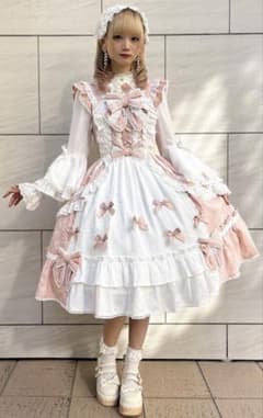 axes femme kawaii Chalmiere フリルジャンスカ ピンク axes femme kawaii Chalmiere フリルジャンスカ ピンク