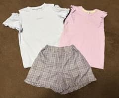 半袖Tシャツ チェックショートパンツ セットのサムネイル