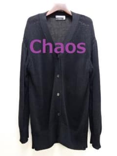 Chaos シルクコンニットリリヤーンカーディガン 黒 - メルカリ