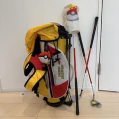 24時間限定値下げ 6〜9歳用 ポケモンゴルフクラブセット キャディ