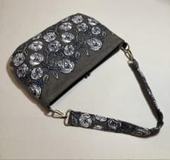 ミナペルホネン ハンドメイド rosy 天マチ付きファスナー ショルダー