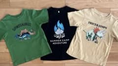 ☆美品☆ GU １３０　キッズ スパンコール Tシャツ 3枚セットのサムネイル
