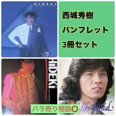 西城秀樹 コンサートリサイタルパンフレット  １０冊セット 西城秀樹 '78 '81 '83 リサイタルパンフレット 3冊セット - メルカリ