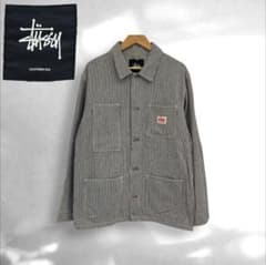 Stussy ヒッコリー柄 カバーオール m69160790429_1.jpg?1785481638