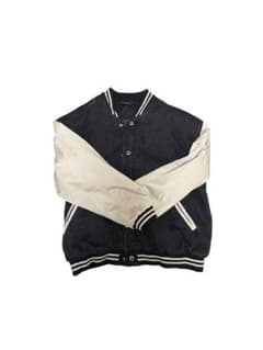 スタジャン 黒・白 ジャケット