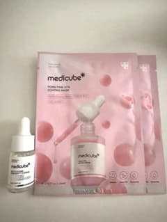 medicubePDRNピンクビタコーティングフェイスマスク 2枚セラム10ml
