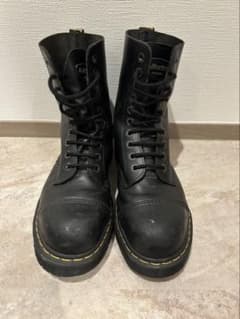Dr.Martensブラック レザー ミリタリーブーツ　10ホールのサムネイル