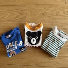 DOUBLE.B ダブルビー 長袖Tシャツ 3枚セットのサムネイル