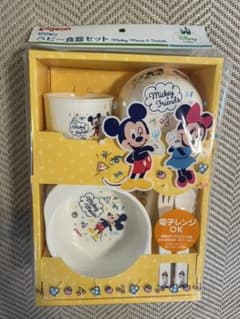 ピジョン ベビー食器セット ミッキー 未開封 未使用 発送は9/1のサムネイル
