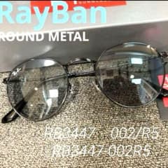 最新正規品RayBanラウンドメタル RB3447 002/R5 ライトグレー - メルカリ