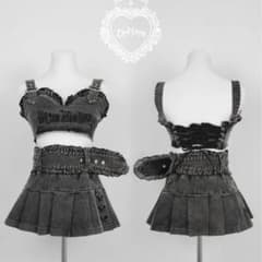 最安値DimMoire ディムモアール デニムビスチェセットアップ REFLEM m69167016257_1.jpg?1733945998