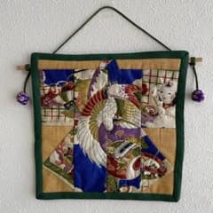 パッチワーク タペストリー ハンドメイド 古布 着物 和柄 - メルカリ