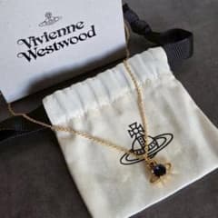 美品 ヴィヴィアンウエストウッド REINA オーブ ネックレス ブルー 箱 