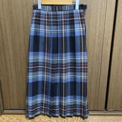 スコットランド製 GLEN NEVIS ウール チェックプリーツスカート Mのサムネイル