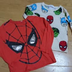 H＆ＭスパイダーマンTシャツ　2枚セットのサムネイル